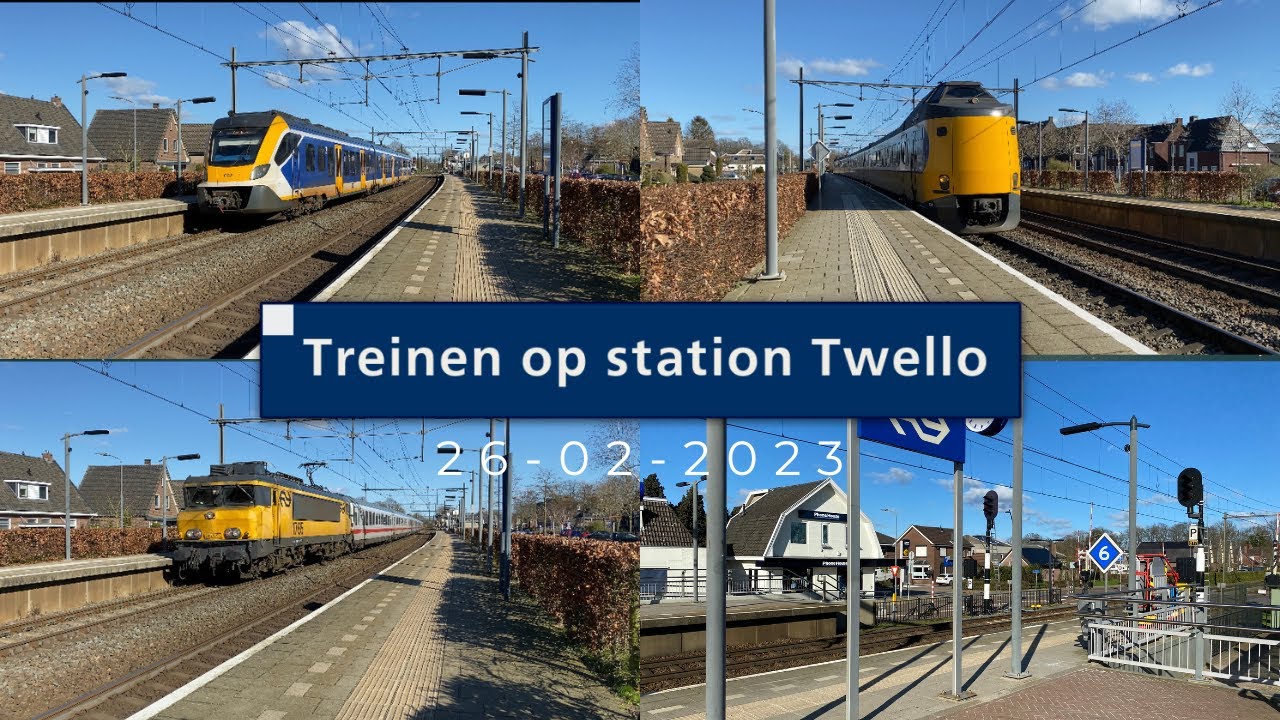 Treinen op station Twello