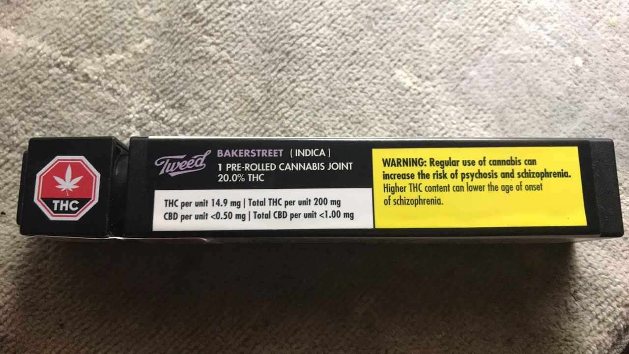 BAKERSTREET 1g Pre-Rolled Joint INDICA 20% THC 😜