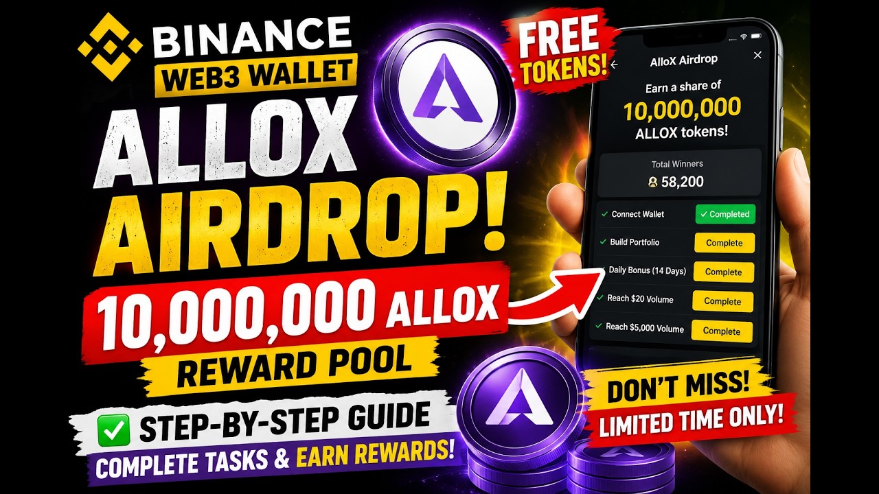 🚨 Binance Web3 Wallet ALLOX Airdrop | 10,000,000 ALLOX Reward Pool | Full Step-by-Step Guide