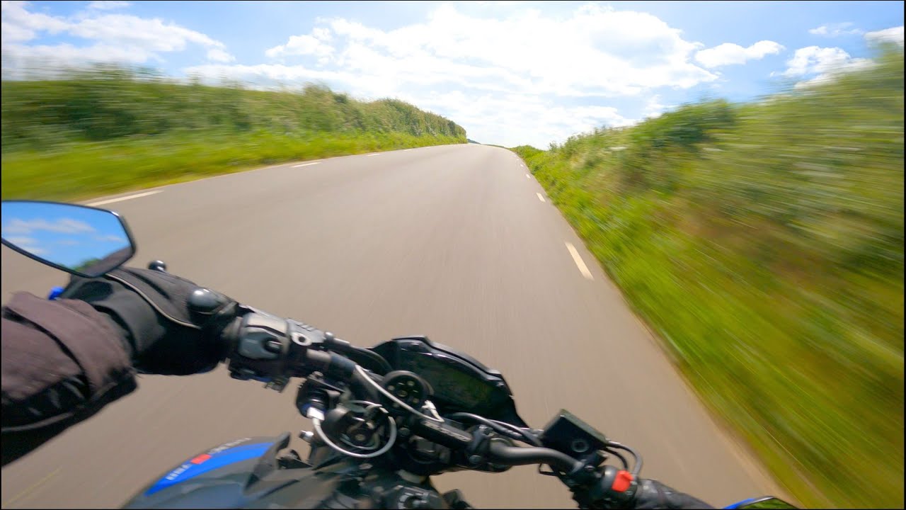 Cruising Through The Hills ll SUZUKI GSXS750 POV PURE SOUND