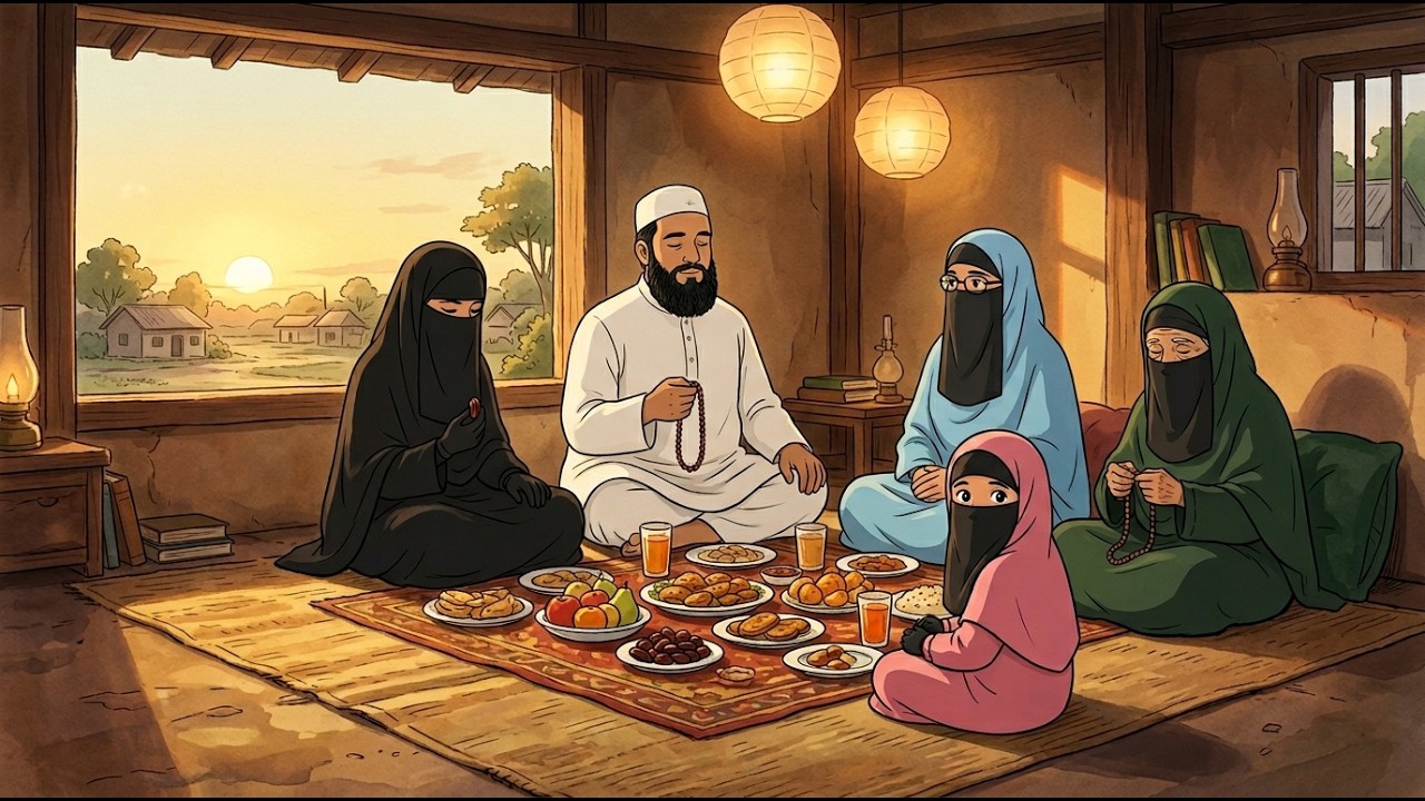 রমজানের প্রথম রাত 🌙 | First Ramadan With Family | Suhoor, Fajr & Iftar Story @SakinahStories