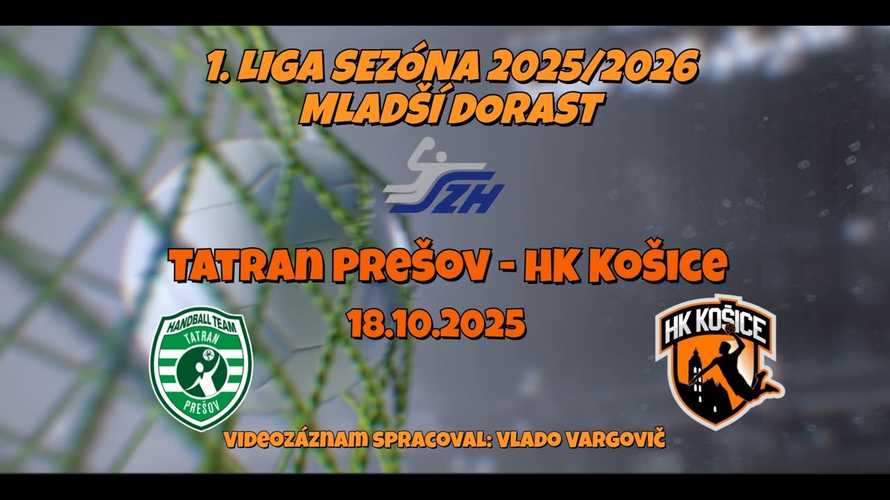 Tatran Prešov vs. HK Košice, Mladší dorast 18.10.2025 / Celý zápas /