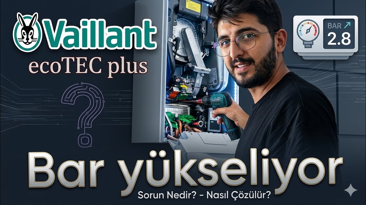 VAİLLANT KOMBİ SU BASINCI NEDEN YÜKSELİR ? BAR BASINCI YÜKSELİYOR ?