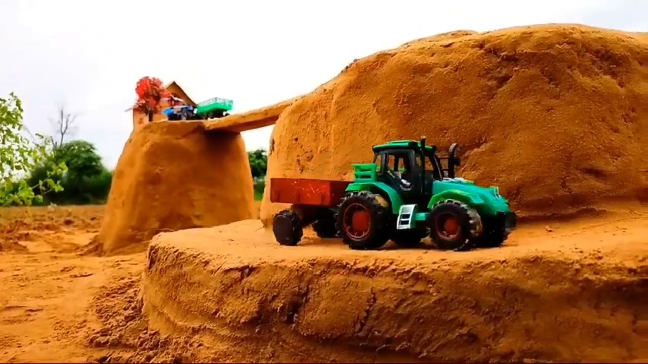 Tractors rescue from flood    mini tractor