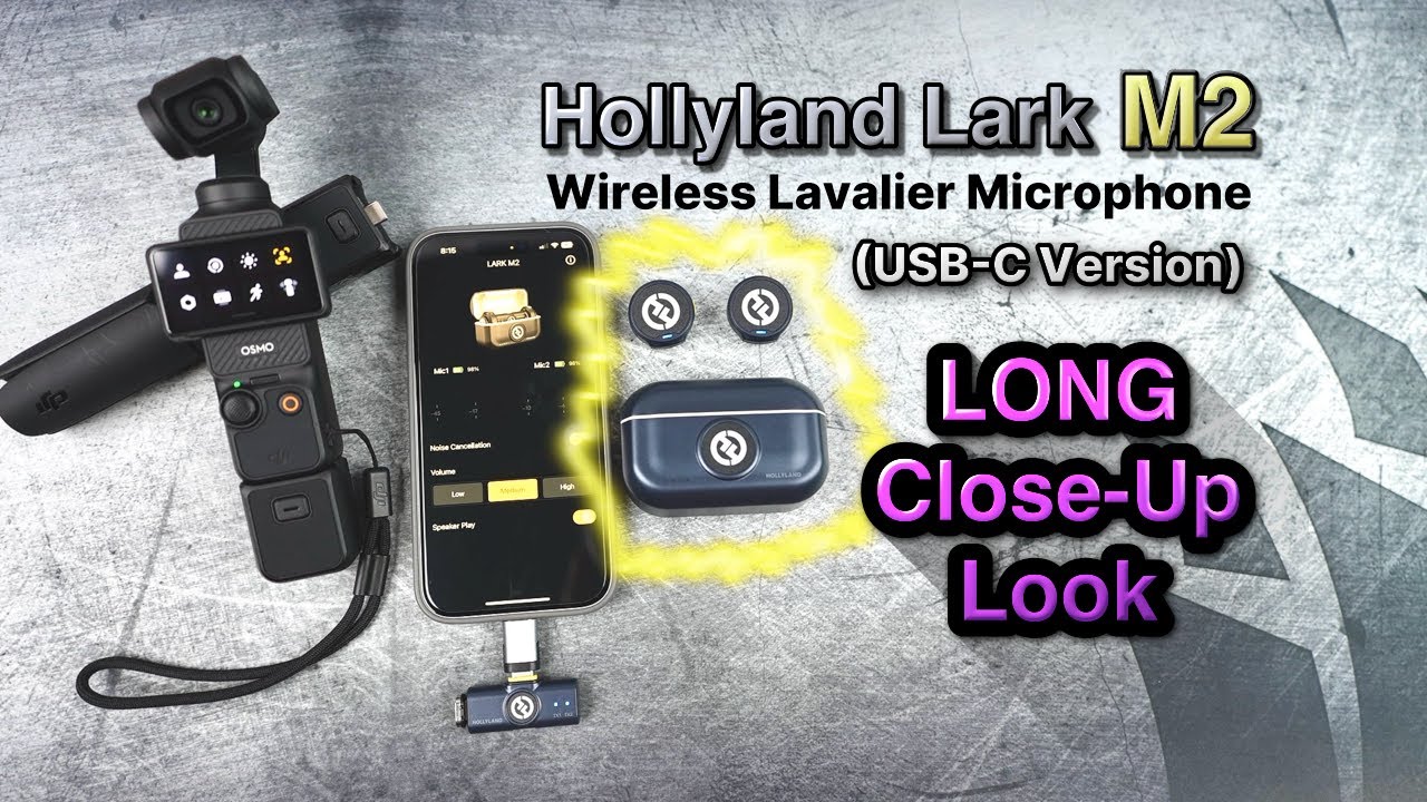 Hollyland Lark M2 (USB-C Version) on iPhone 16 & DJI Osmo Pocket 3