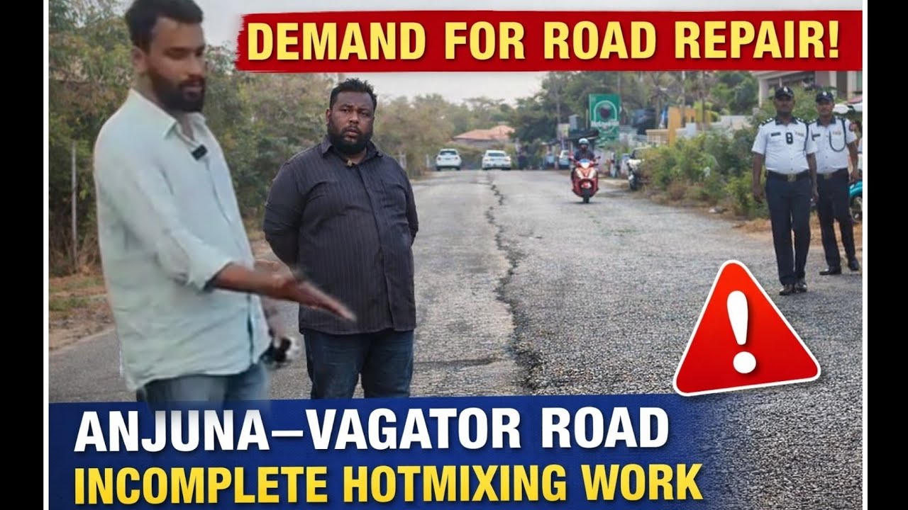 Incomplete Anjuna&ndash;Vagator Road Poses Risk to Locals and Tourists. 
