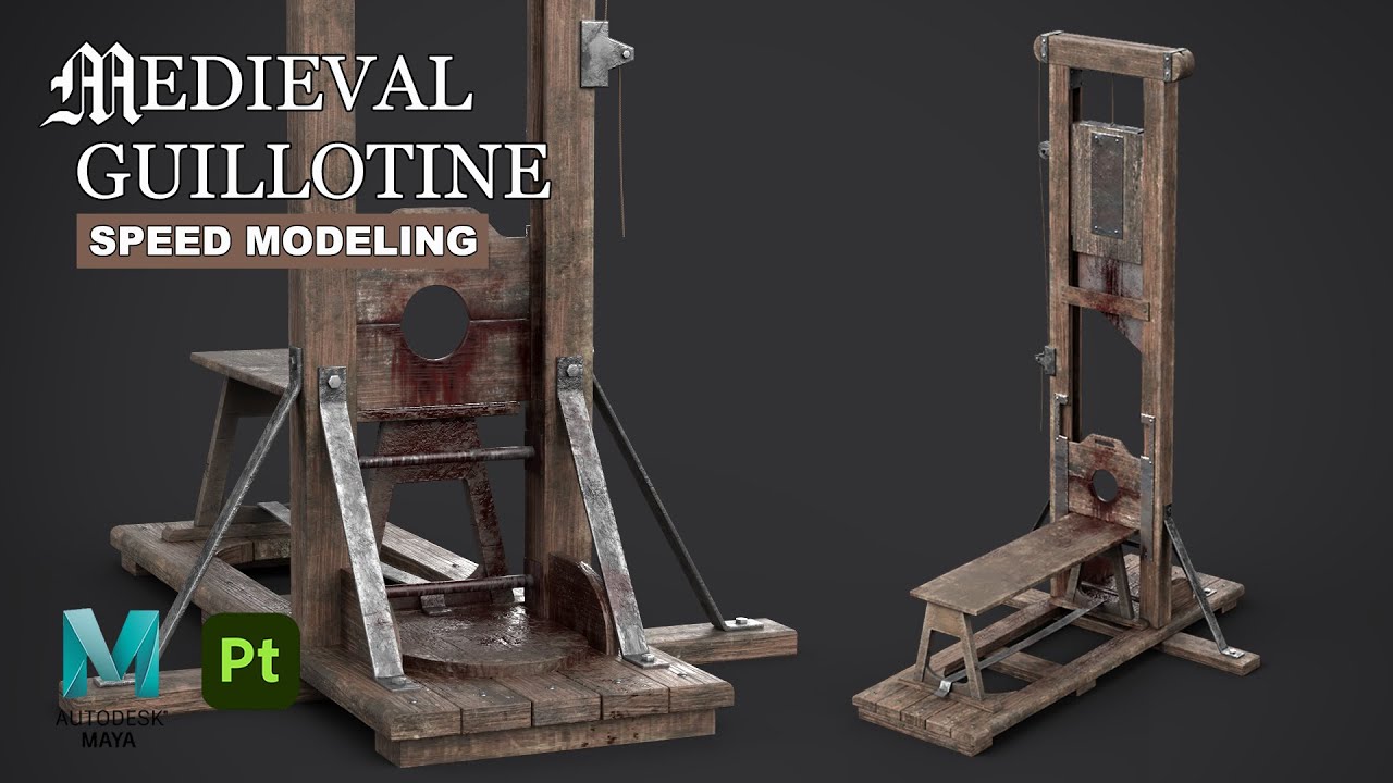 Medieval Guillotine | Autodesk Maya + Substance 3D Painter