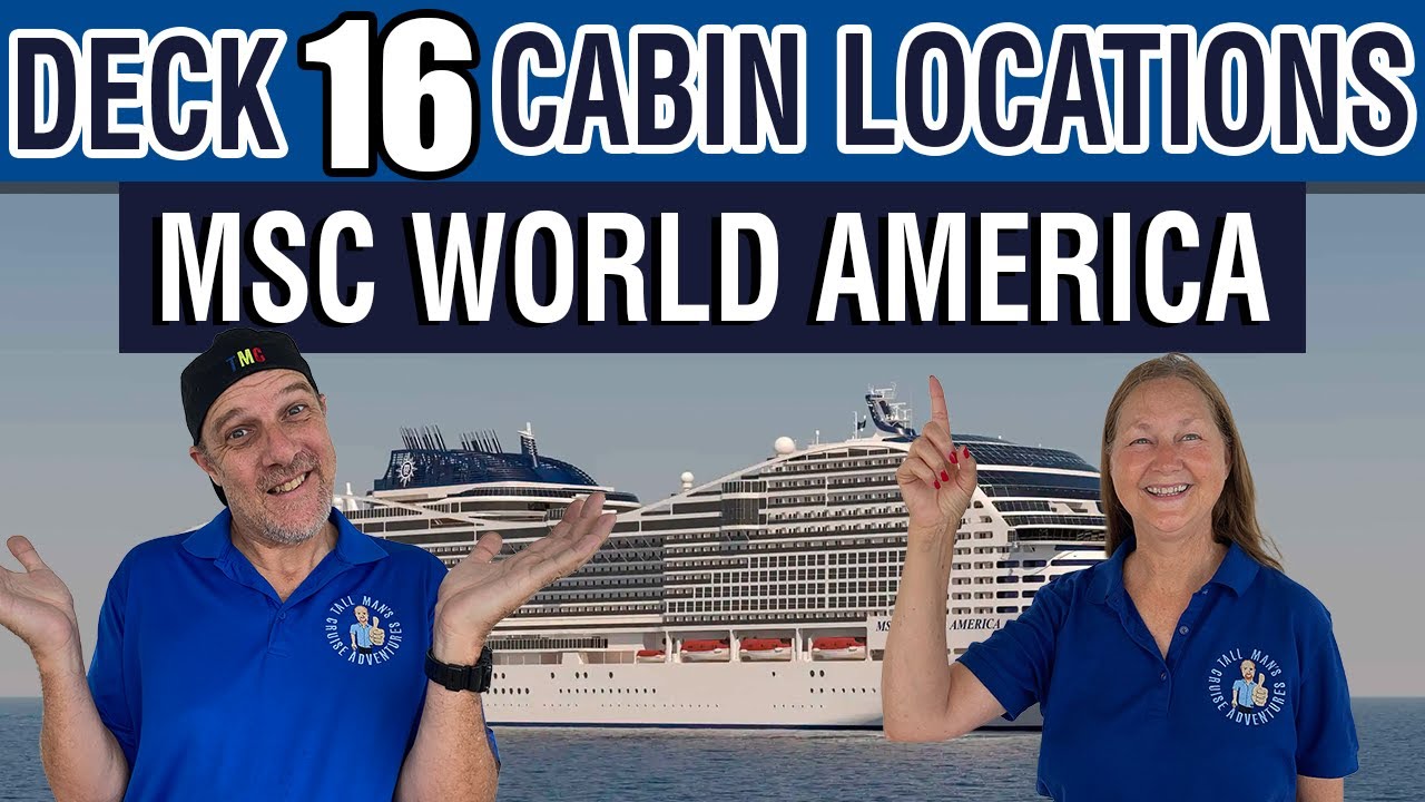 MSC World America Cabin Deck 16 Revealed! | Tall Man&rsquo;s Cruise Adventures Full Tour