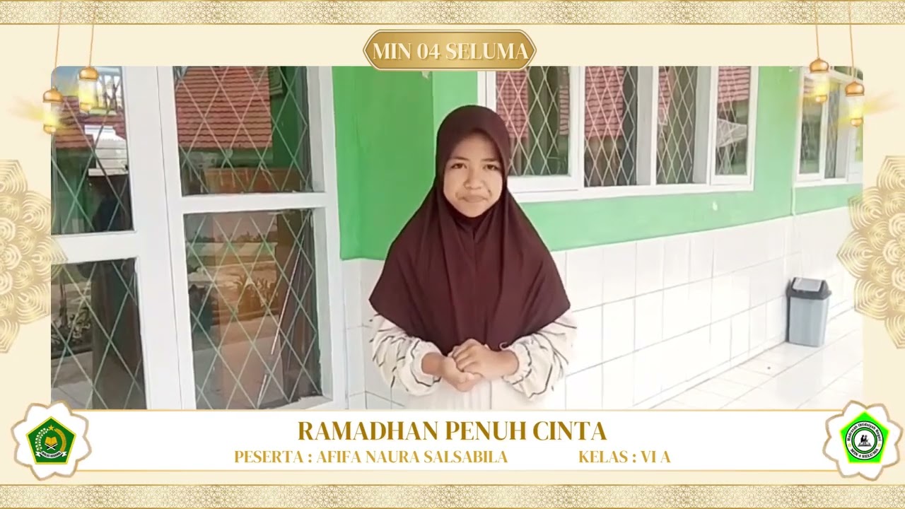 Nama Peserta: Afifa Naura SalsabilaKelas: VI AJudul Ceramah: Ramadhan Penuh Cinta