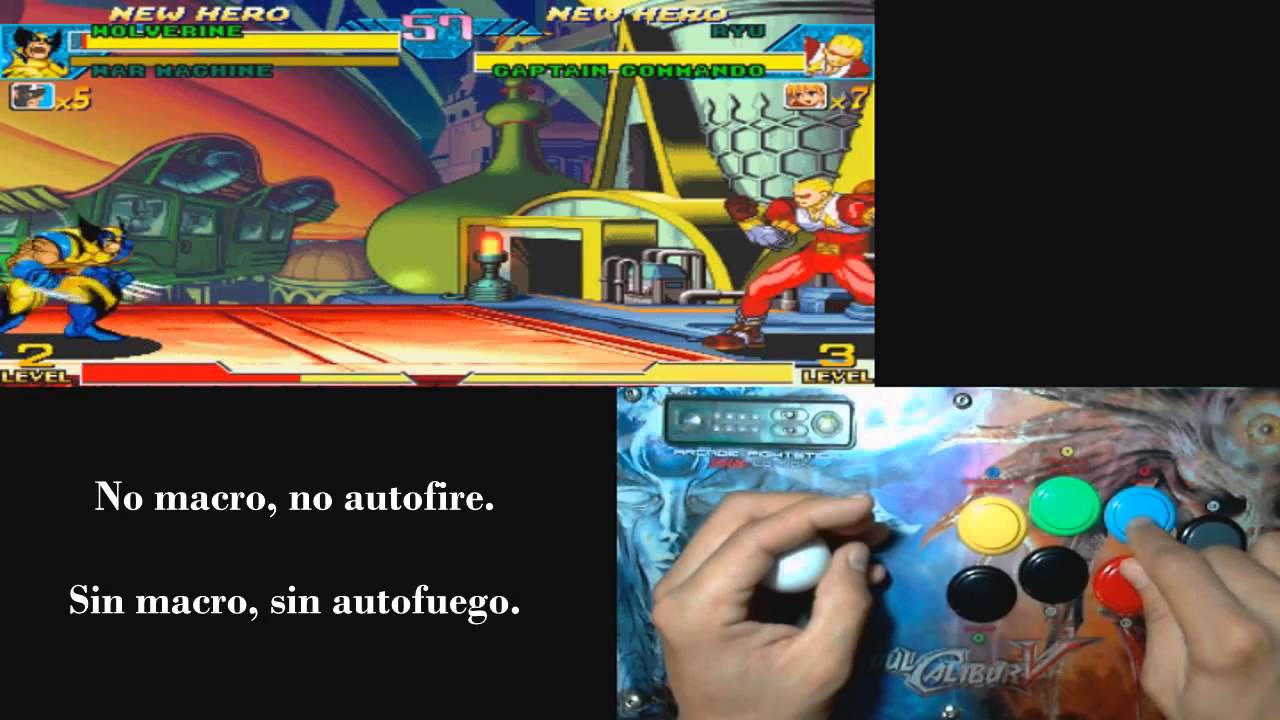 Marvel VS Capcom Wolverine infinite sliding technique /técnica de deslizar