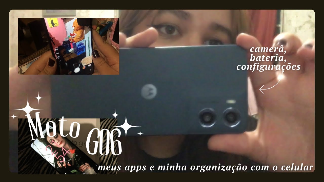 moto G06 - tudo sobre meu novo celular - câmeras, bateria, configurações e etc. ❤️‍🔥