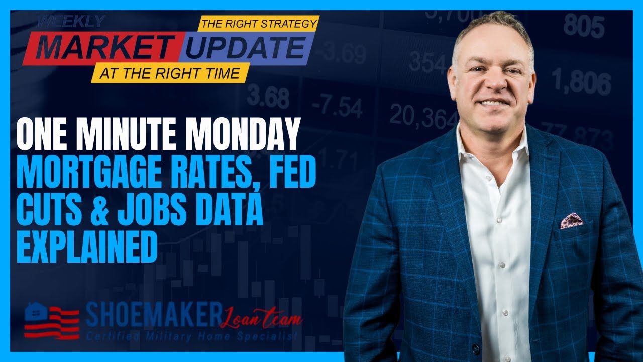 Mortgage Rates, Fed Cuts & Jobs Data Explained | One Minute Monday + Deep Dive