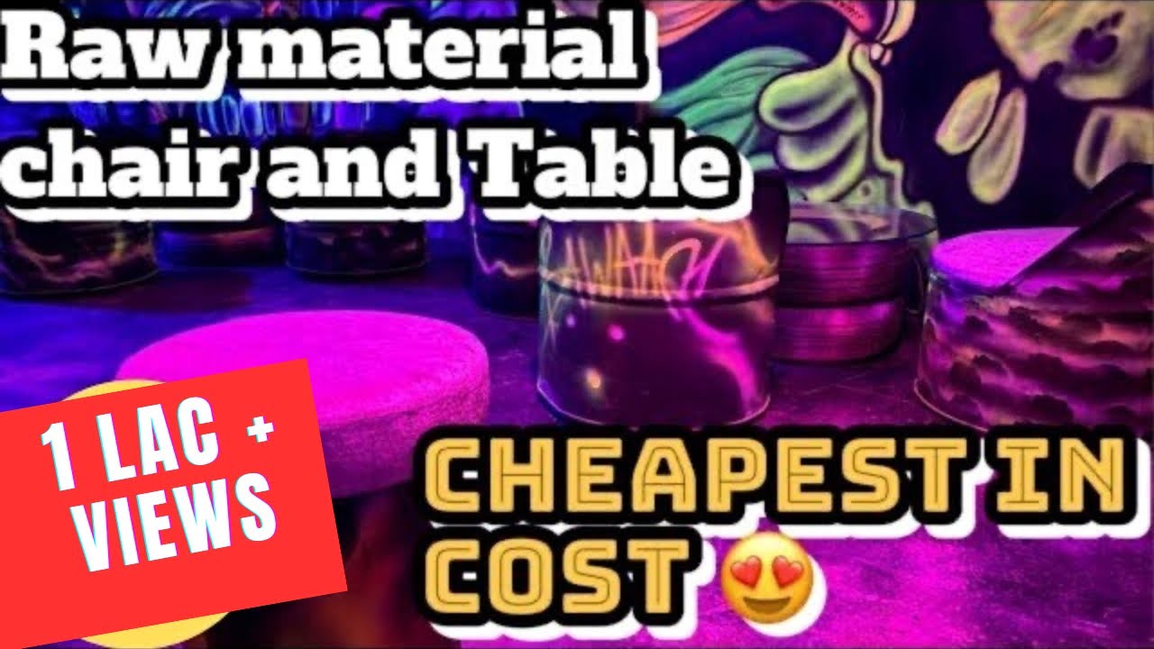 How to make Oil Drum chair, Tyre table | Cheapest in Cost | Restaurant setup in low cost
