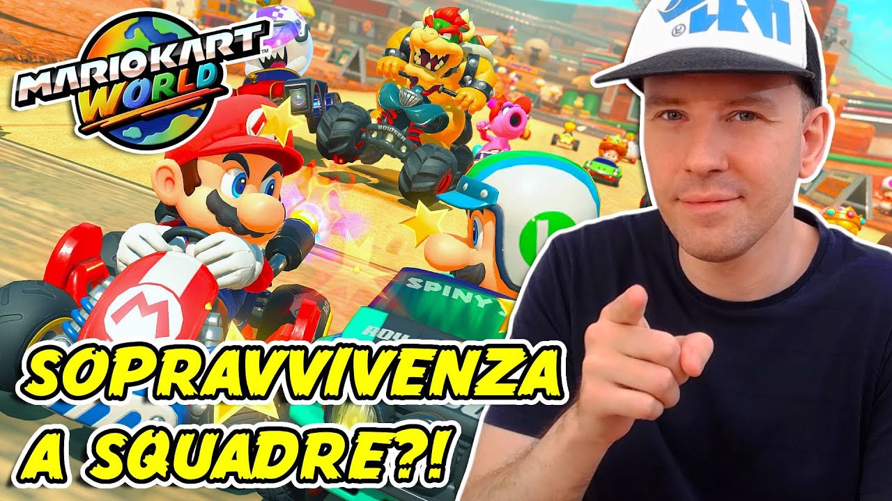 🔴 Proviamo la MODALITA' SOPRAVVIVENZA a SQUADRE su Mario Kart World!