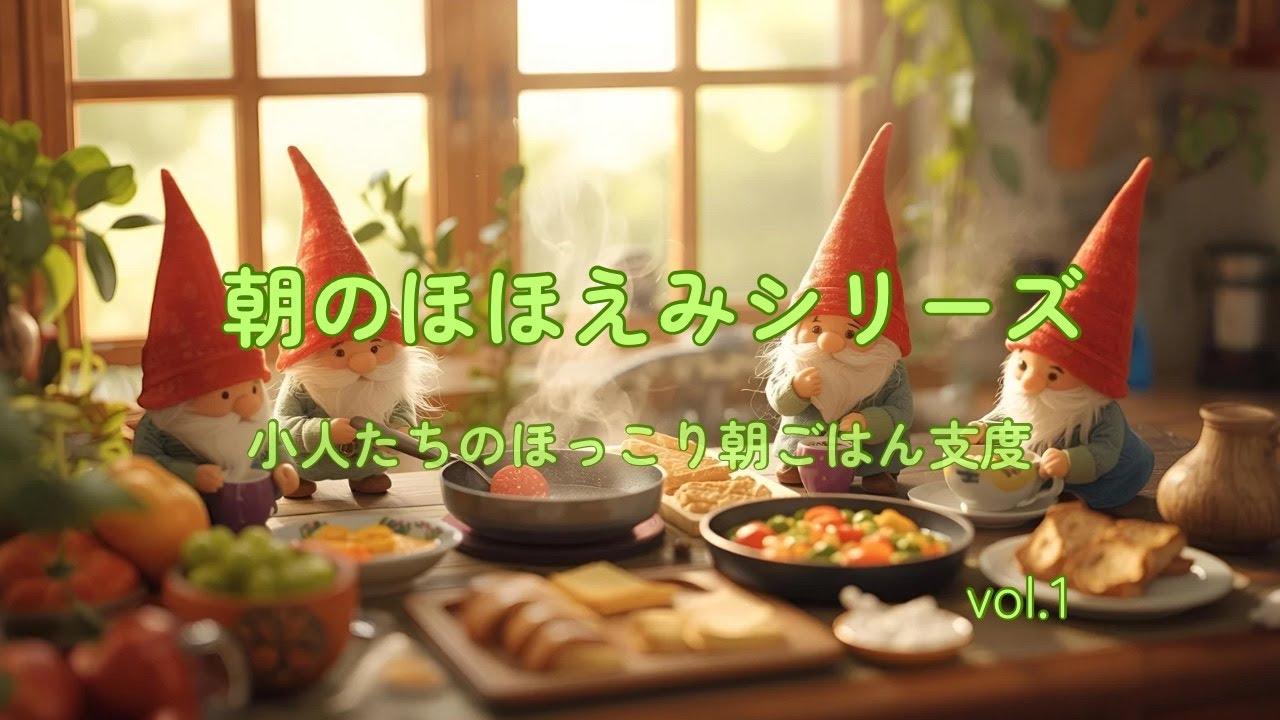 小さな朝の幸せが目を覚ます時間｜小人たちの朝ごはん支度