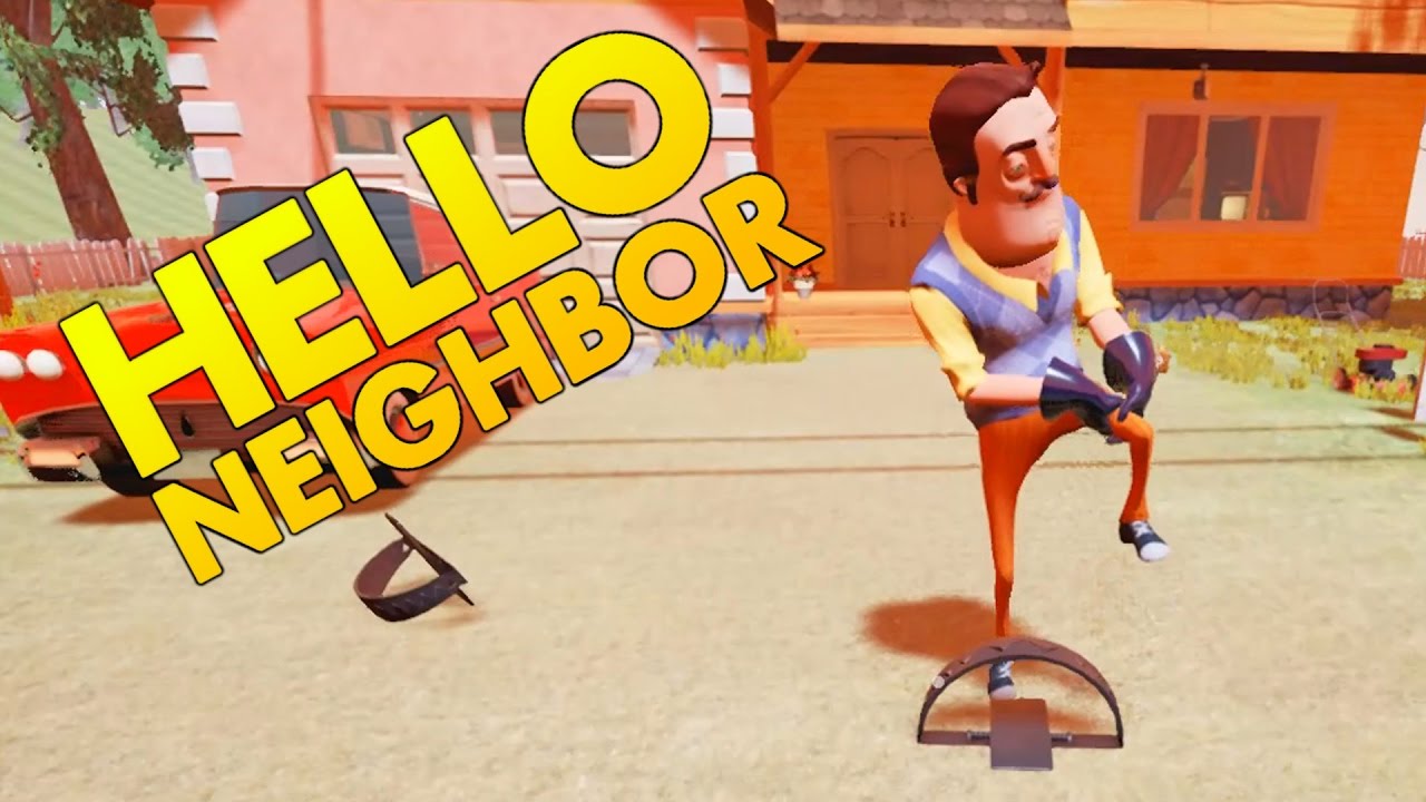 Hello Neighbor - Trapping the Neighbor - Secret Ending? - Let's Play Hello Neighbor Gameplay