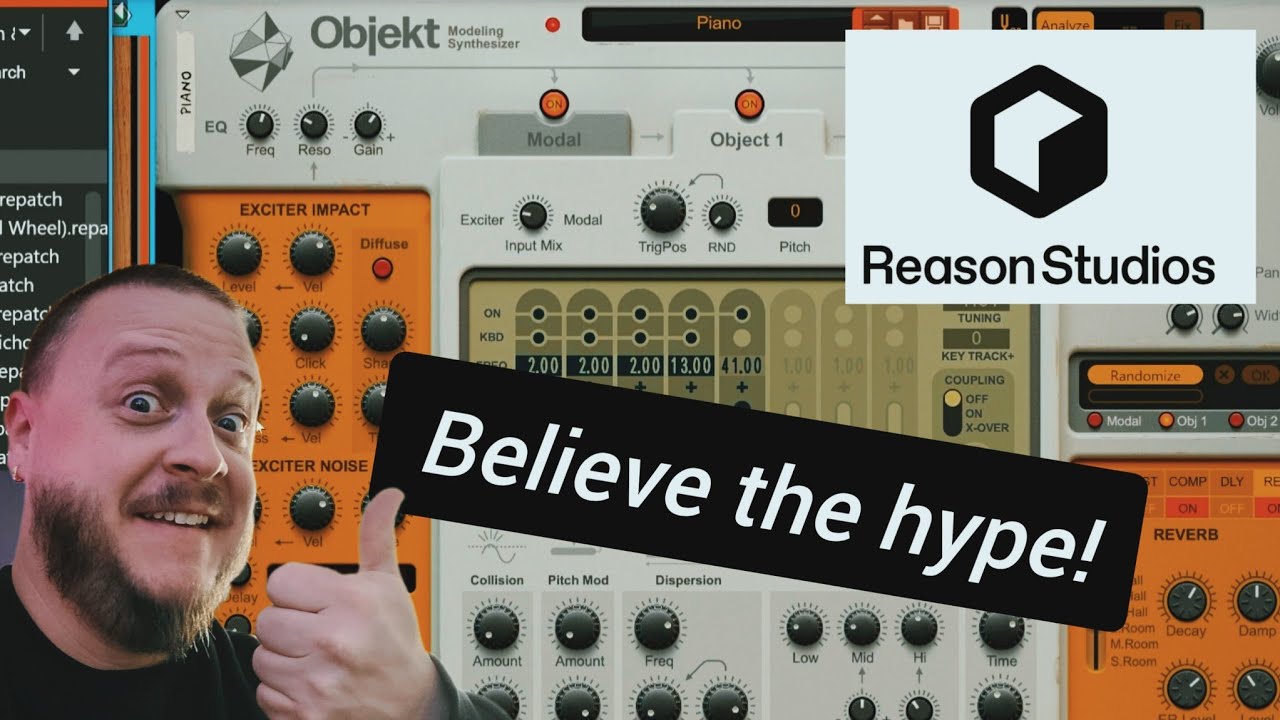 Objekt Modeling Synthesizer First Test and Reaction | Reason Studios