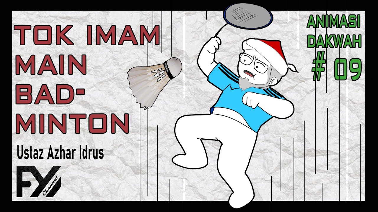 😆 Tok Imam Main Badminton | Animasi Malaysia | Animasi Dakwah 9 #uai #dakwah #fyp #shorts #foryou