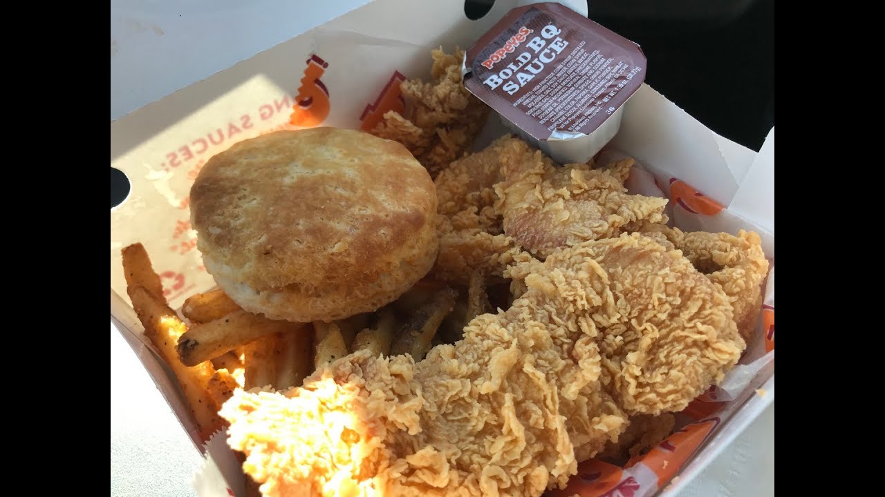 Popeyes 3-Piece Tender Combo (Mild & Spicy) Review