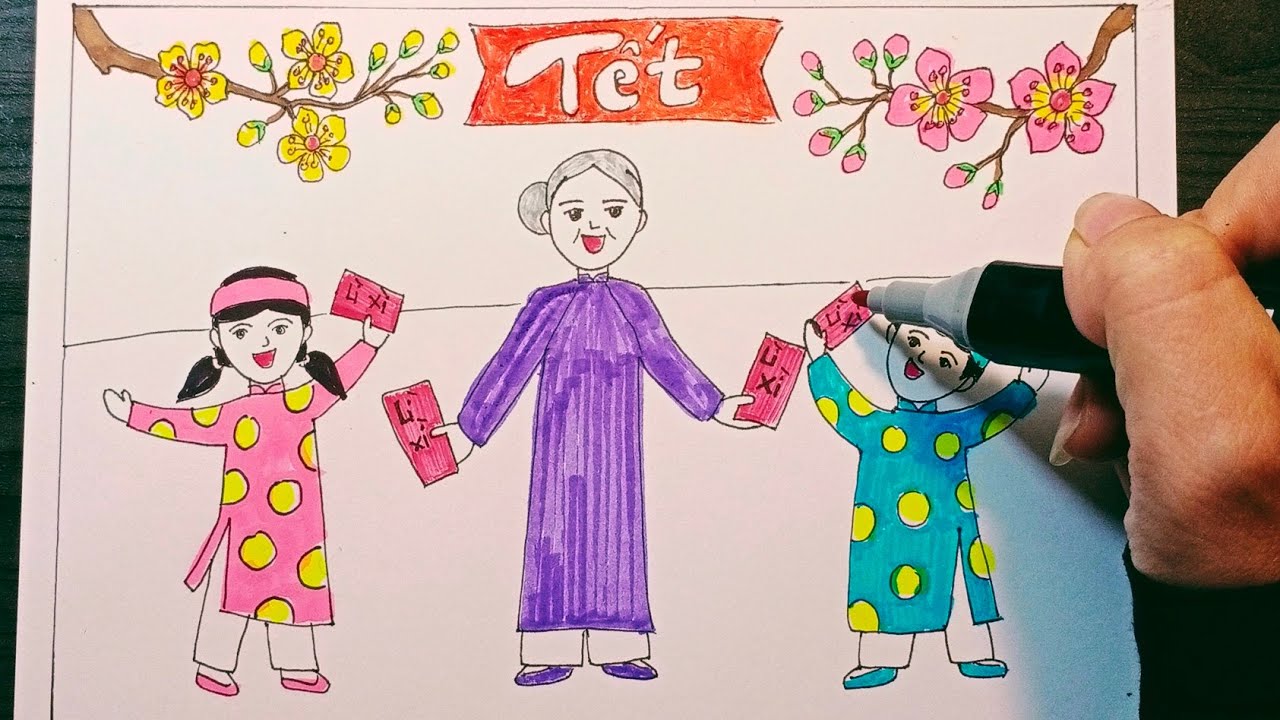 Vẽ ước lệ - lễ hội xuân quê hương | Vẽ gia đình - vẽ yếu tố dân tộc | Bố cục trong tranh sinh hoạt