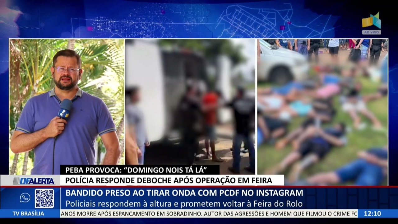 DF ALERTA - Bandido preso ao tirar onda com PCDF no instagram