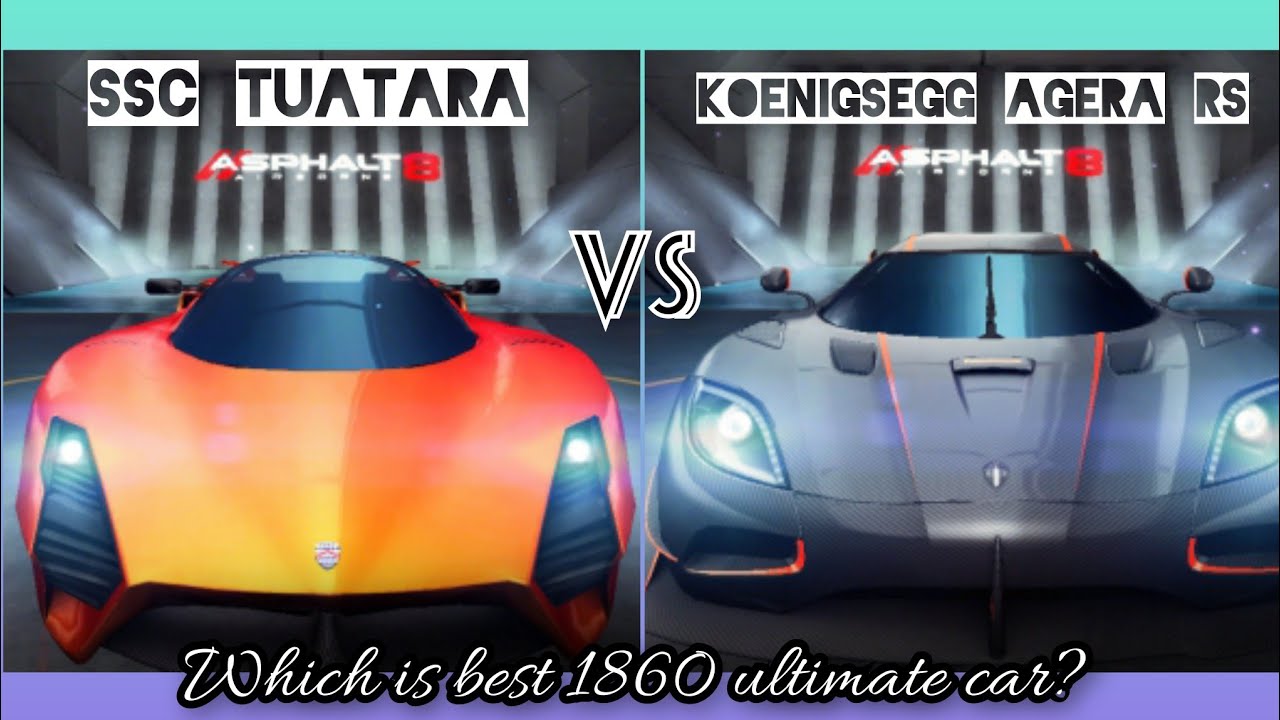 Asphalt 8 | SSC Tuatara vs Koenigsegg agera rs✅. Full comparison