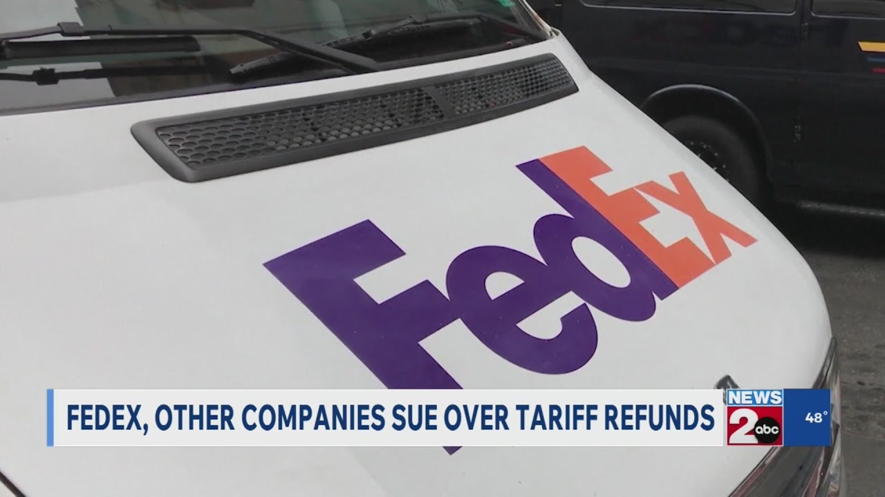 FedEx, other companies sue over tariff refunds