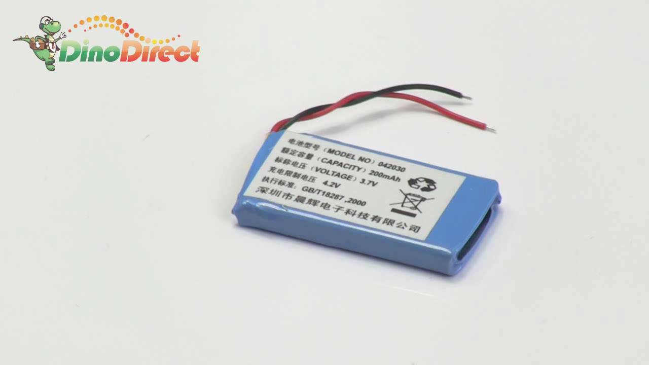 Rechargeable Li-ion Battery 200mAh 3.7V