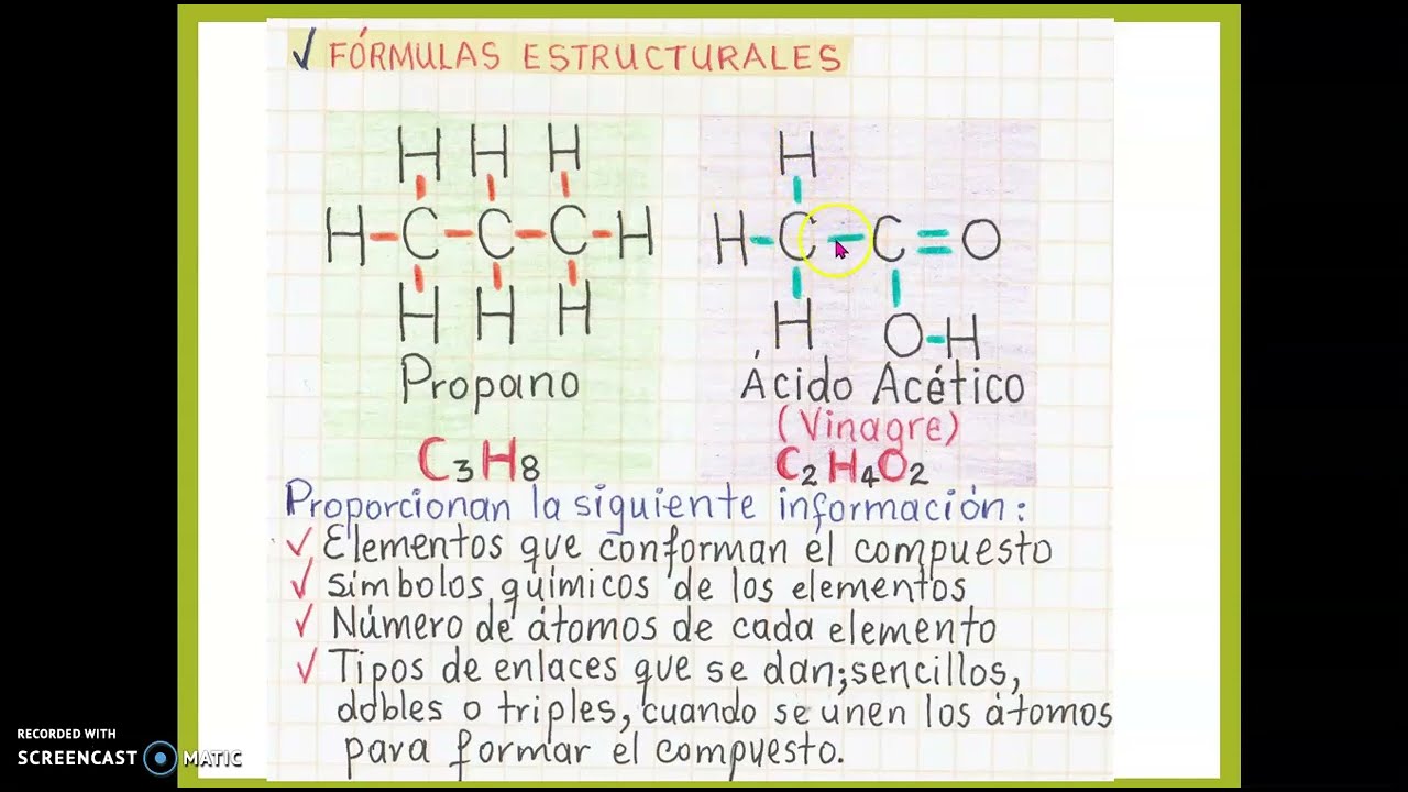 CU&Aacute;LES SON LOS TIPOS DE F&Oacute;RMULAS QU&Iacute;MICAS