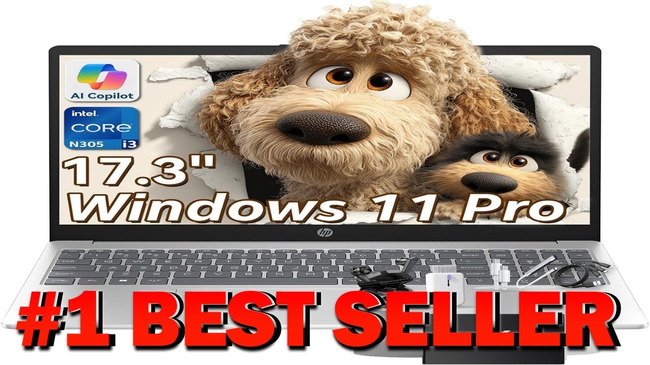 HP 17.3 HD Laptop for Student & Business Intel Core i3N305 (8 Core) - B0FX9PL5V4