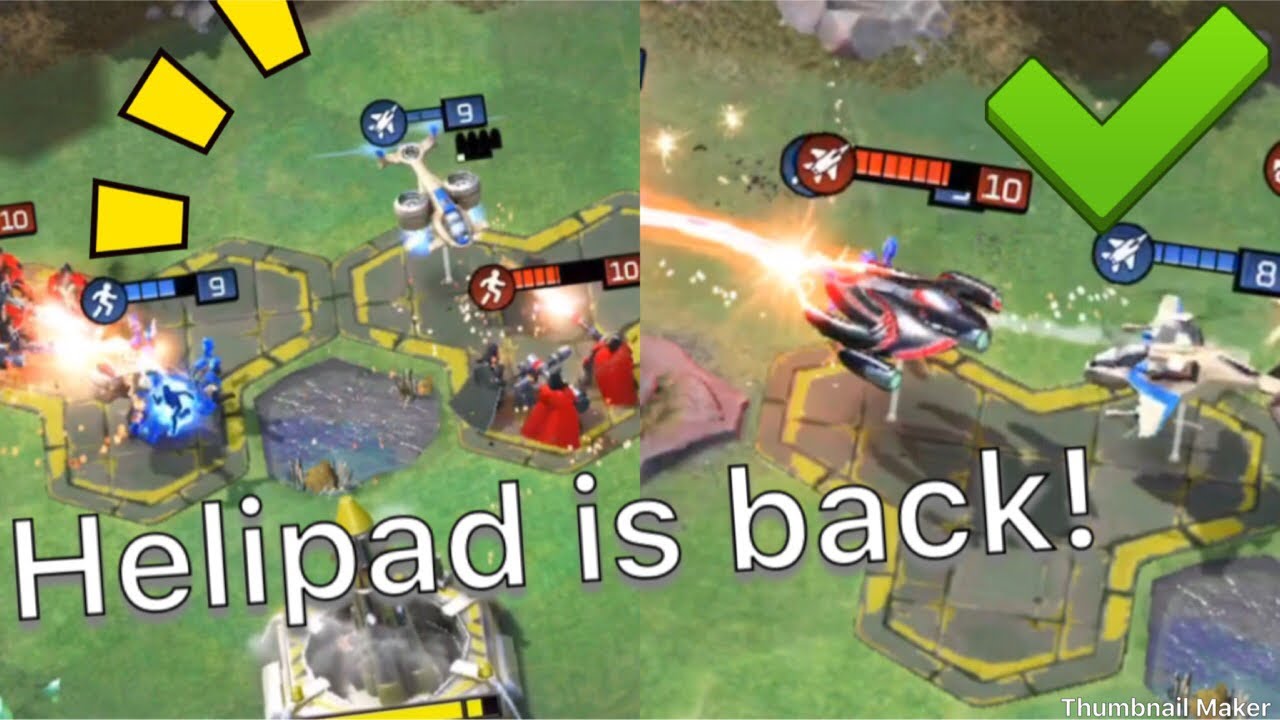 Command and Conquer: Rivals MOBILE HELIPAD GDI AIR DECK STRATEGY