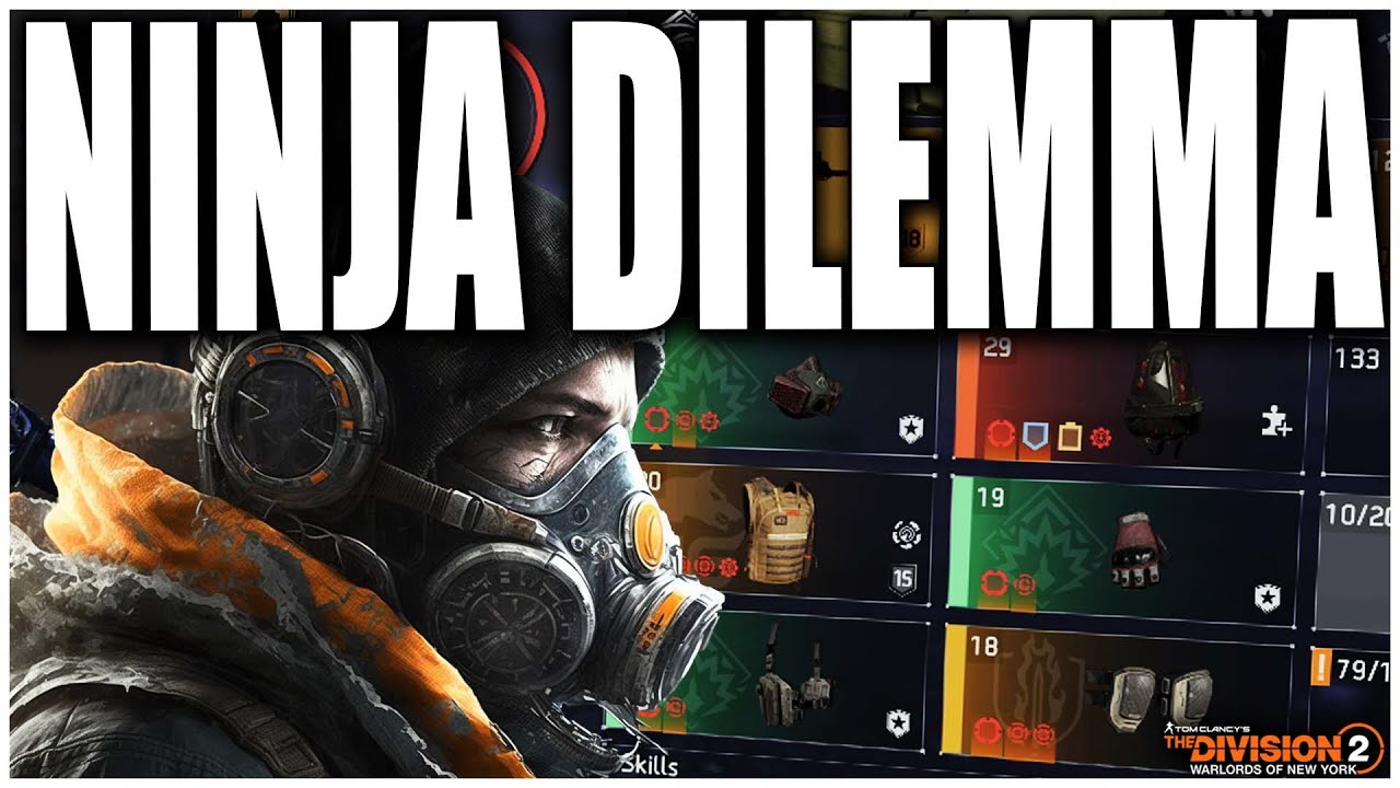The Division 2 New NINJA DILEMMA Build is INSANE! A NinjaBike Messenger Backpack Build!