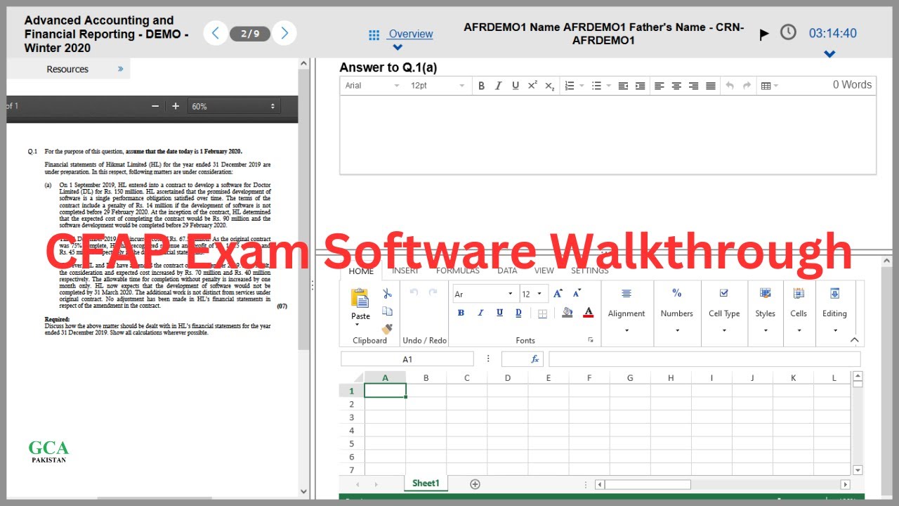ICAP Exam Software Walkthrough | CA Pakistan