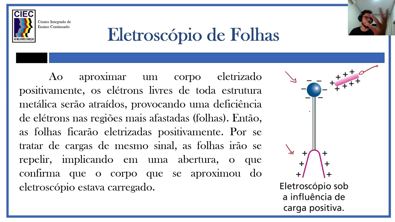 Física - Eletroscópios de folhas - Eletrostática