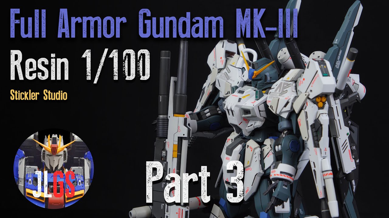 Полнобронированный Гандам MK-III из смолы (FAZZ Colours) Часть 3: Финал и обзор | Покраска кастом...