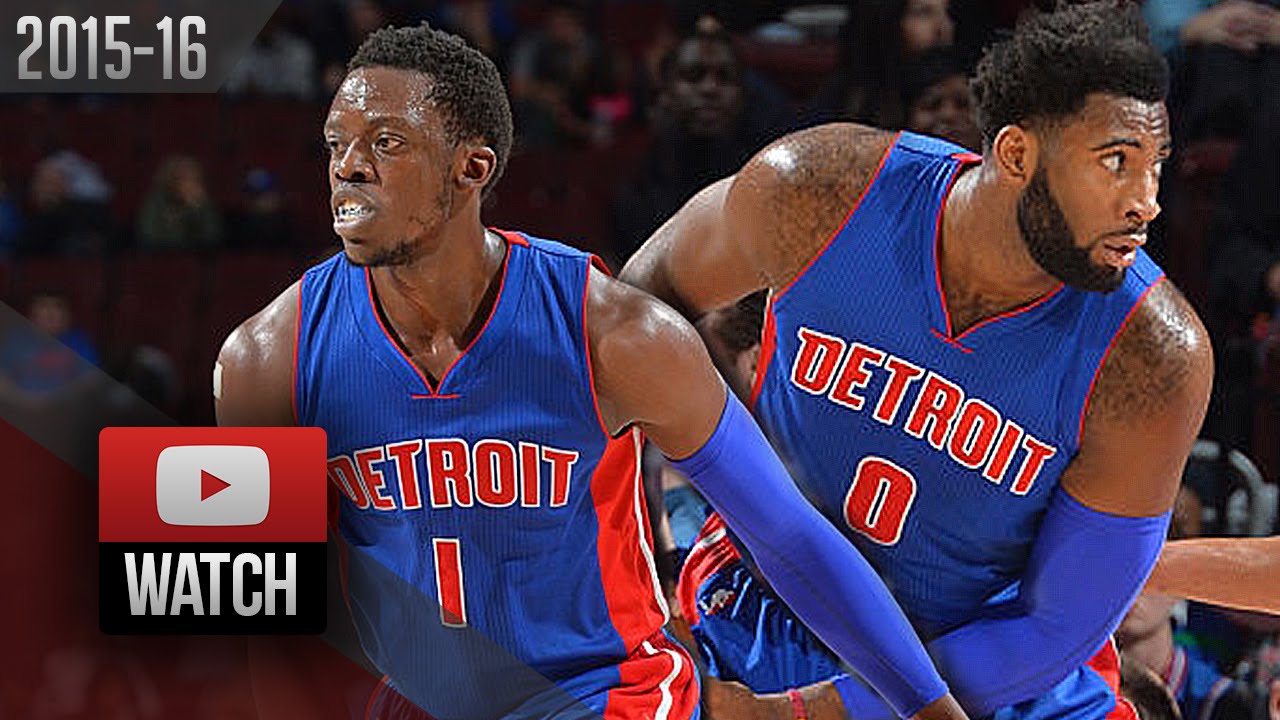 Reggie Jackson & Andre Drummond Full Highlights at Bulls (2015.12.18) - DRAMA!
