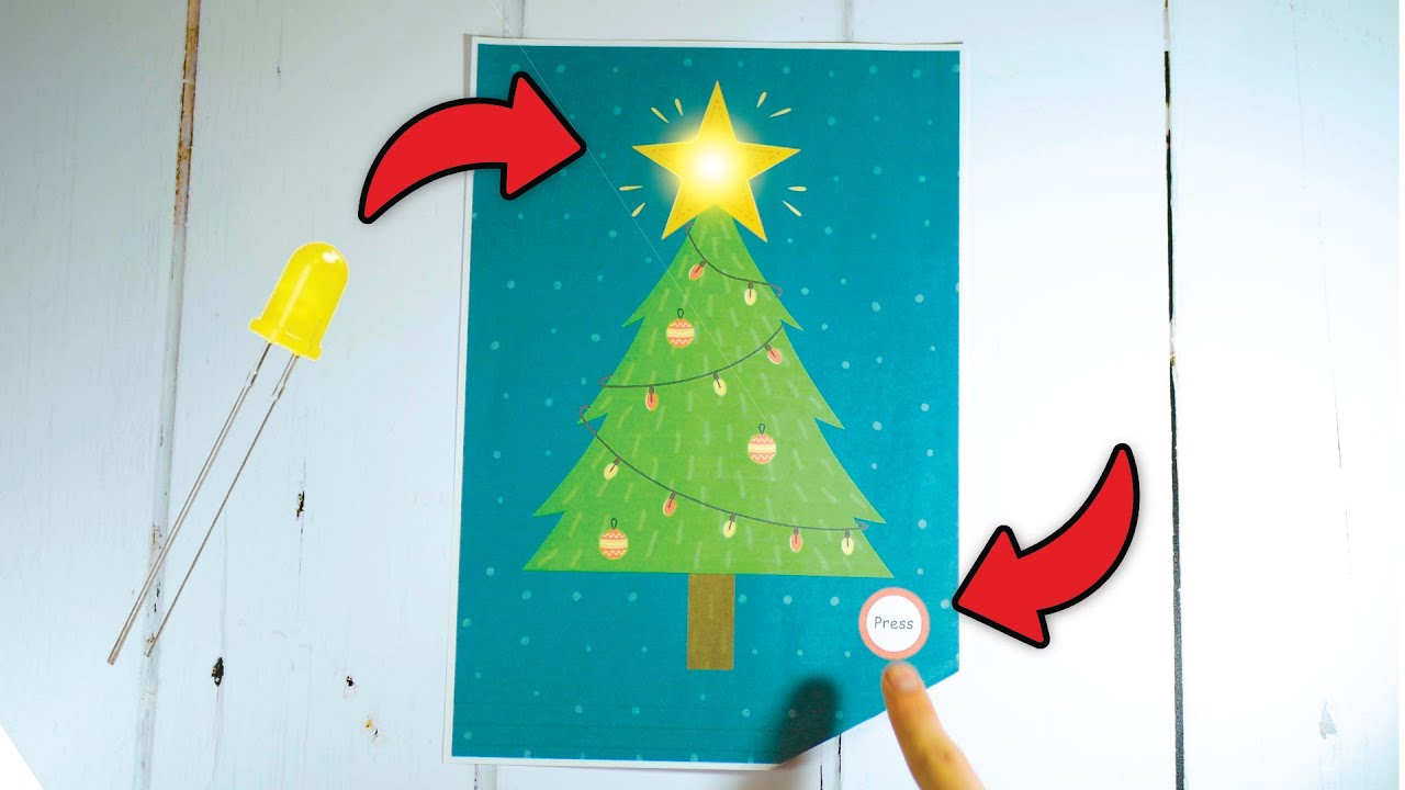 DIY Glowing Christmas Tree Craft: Easy LED Circuit Project for the Holidays