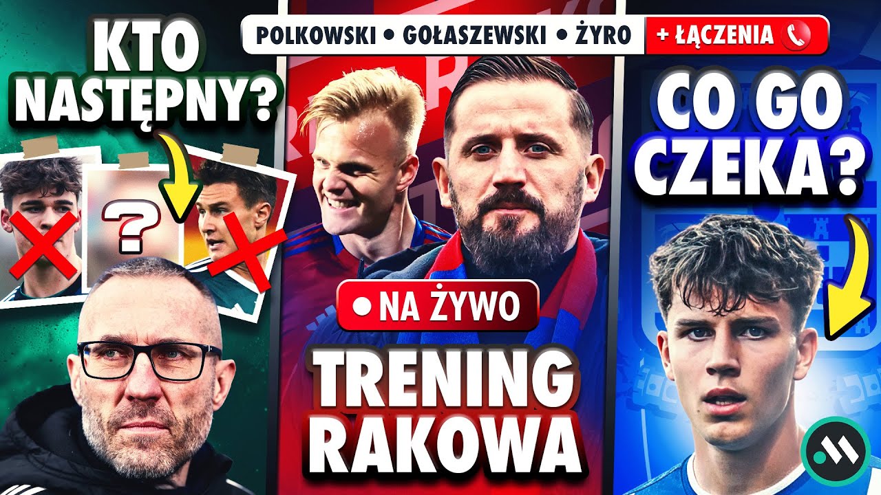 KOGO SKREŚLI PAPSZUN? RAKÓW: TRENING NA ŻYWO. CO CZEKA PIETUSZEWSKIEGO? LECH WZMACNIA SZTAB!