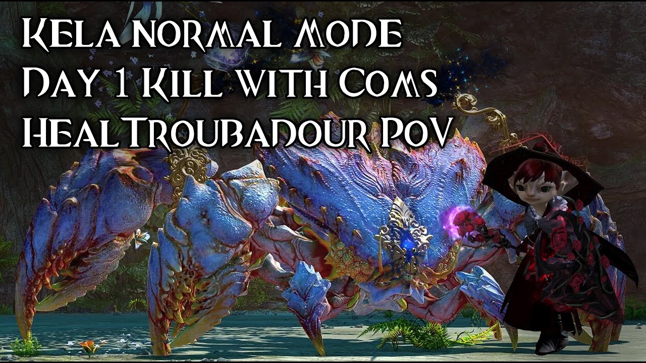 GW2 Kela normal Mode (Day 1, with Coms) - HealTroubadour PoV