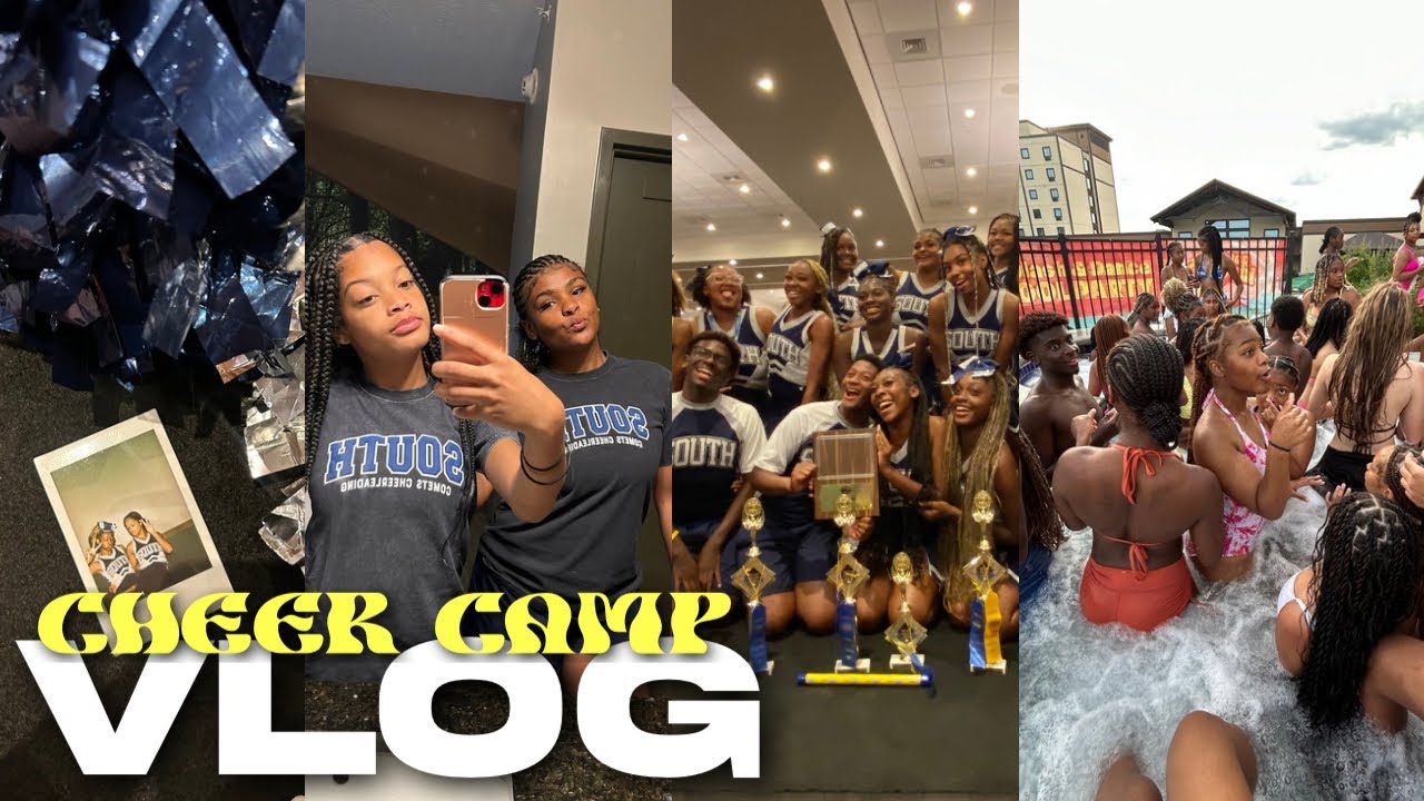 UCA CHEER CAMP | pack with me, bonding, pool, cheer with us