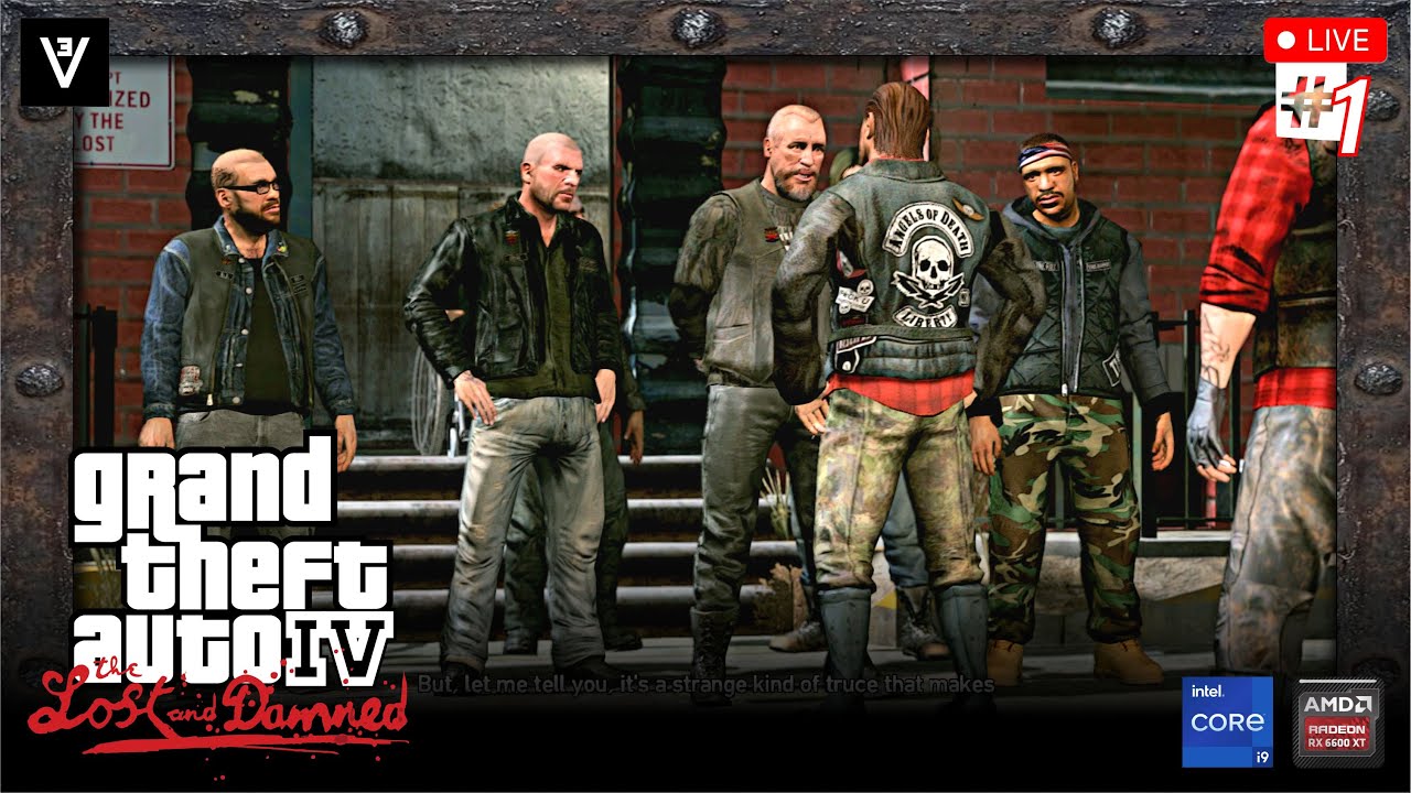 🔴Grand Theft Auto IV: The Lost and Damned #1※RESHADE※(i9 12900H & RX6600XT) #2026