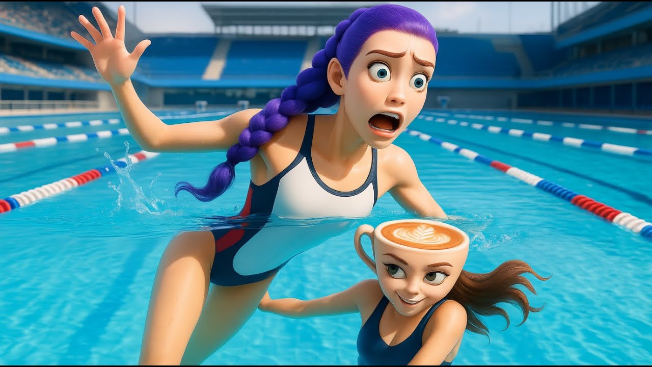 KPOP Demon Hunters x BRAINROT | RESCUING RUMI FROM CAPPUCCINA'S PLOT DURING THE SWIMMING COMPETITION