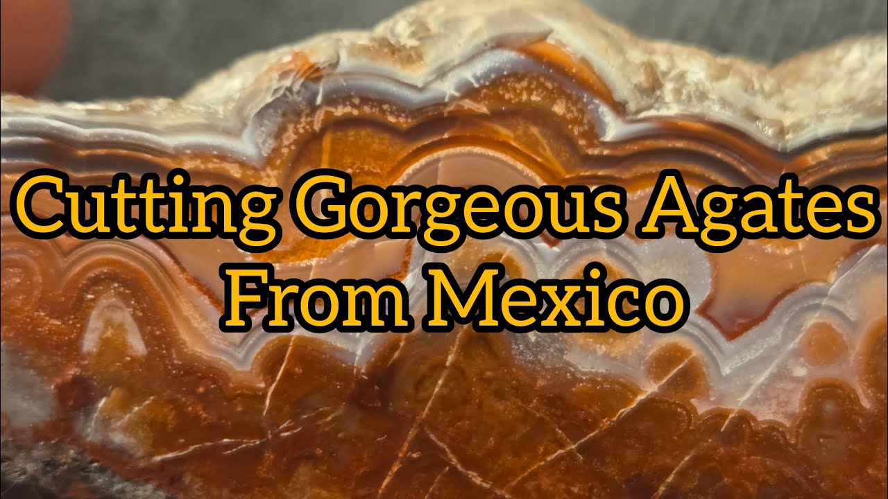 Cutting Mexican Lace And Calandria Agates