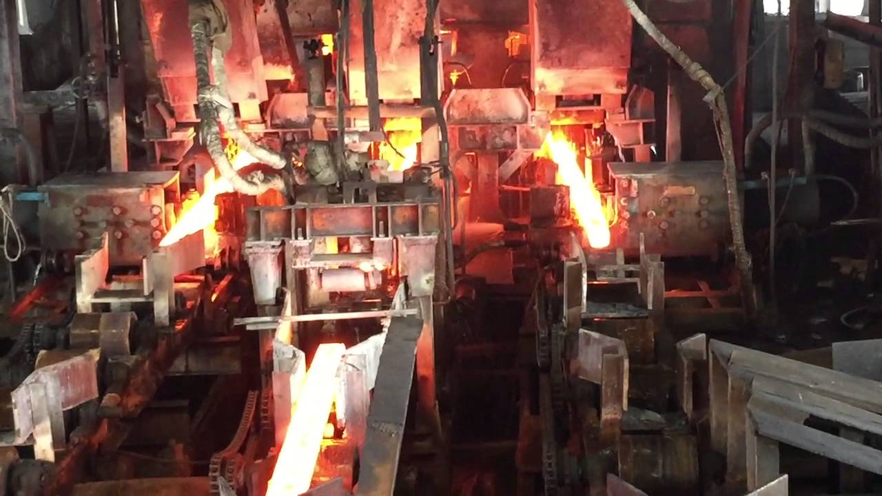 Hot Billet Shear (HBS) by ISC on Concast India 3 Strand Caster CCM doing Direct Rolling