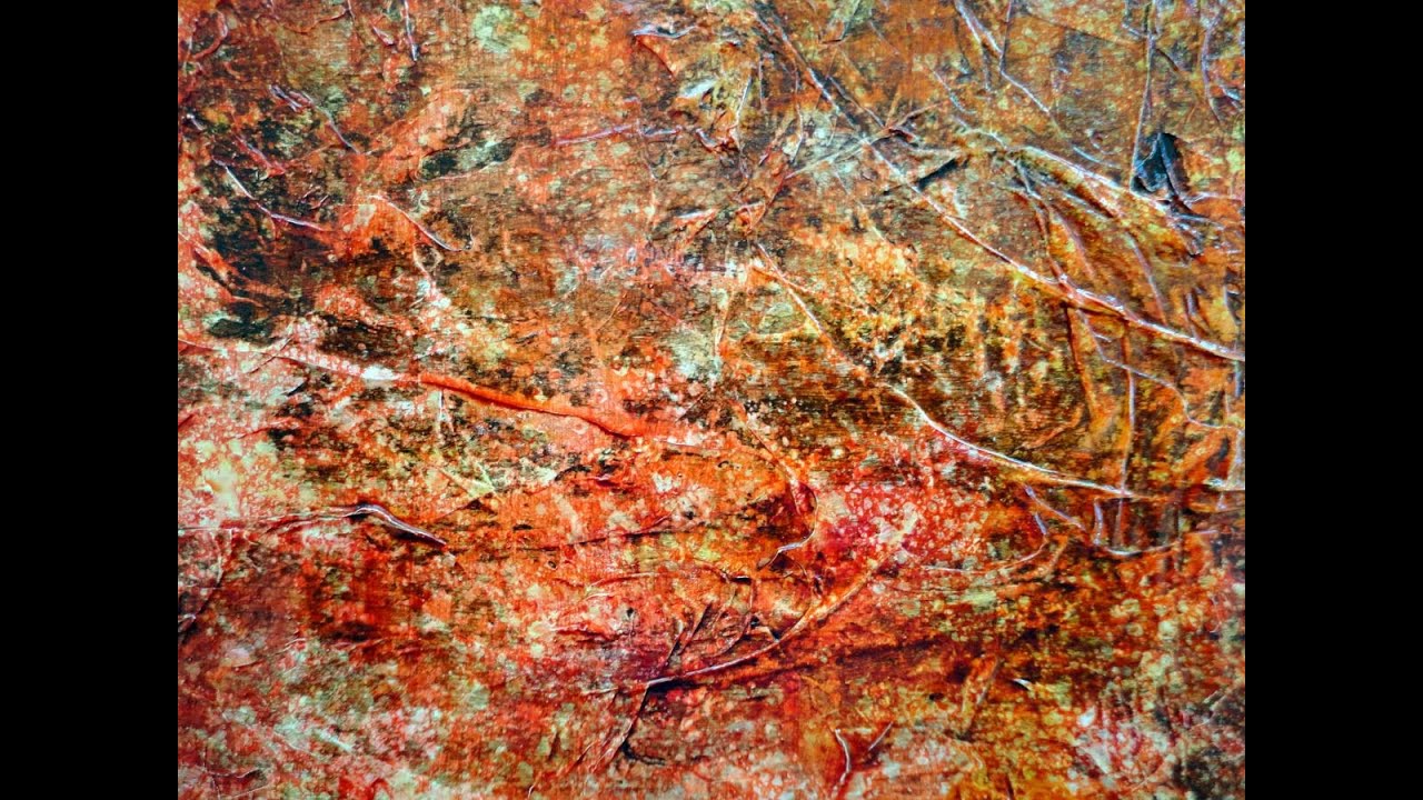 Strukturbild mit Gold   Texture and golden glaze