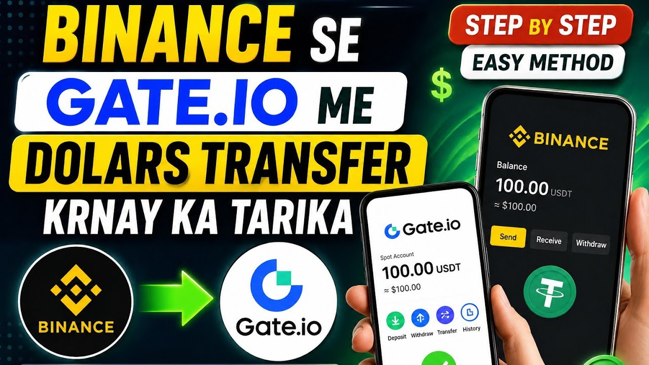 How to Deposit Dollars from Binance to Gate.io | Step by Step Easy Method