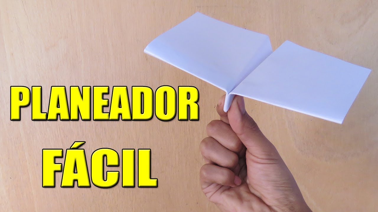 Como Hacer un Avi&oacute;n de Papel Planeador que Vuela Mucho y Lejos -  How To Make Paper Plane