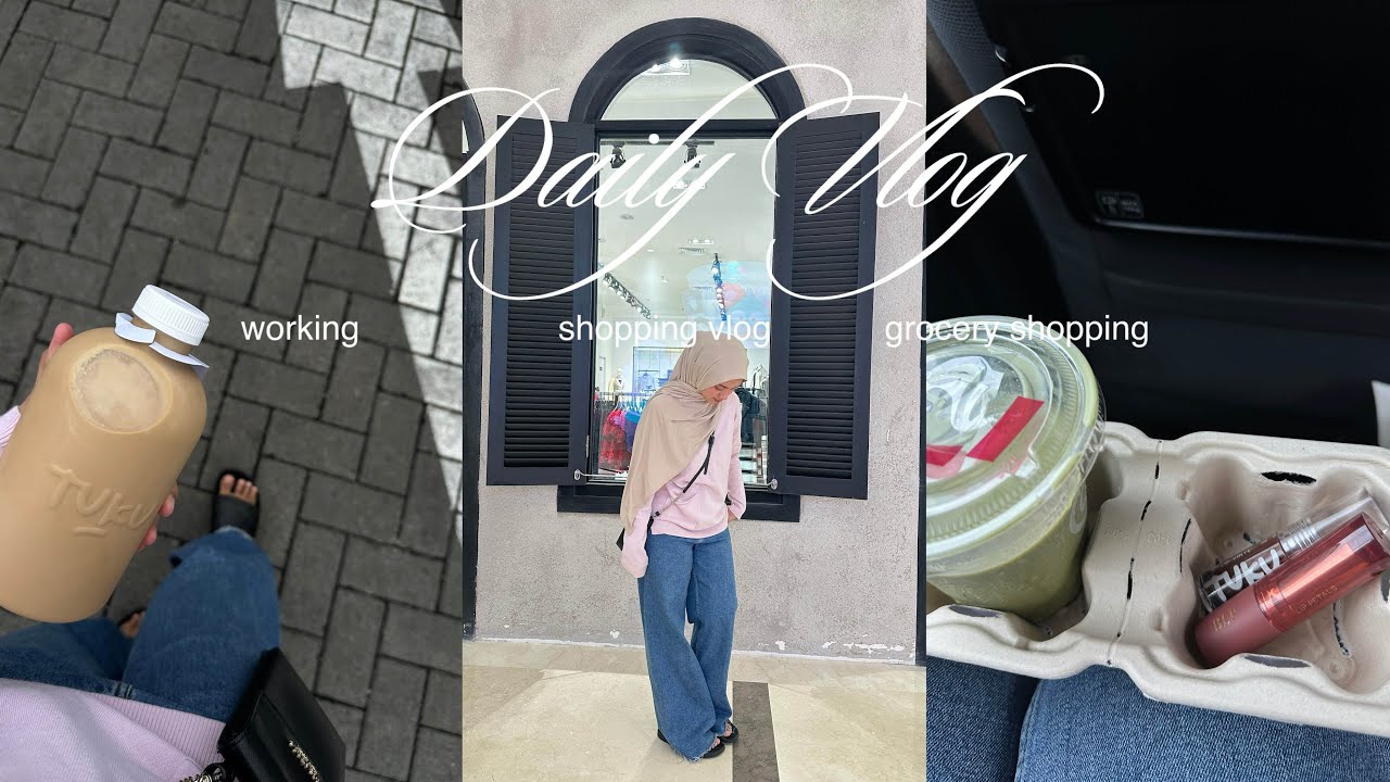 daily vlog : shopping vlog, grocery shopping, working, etc.