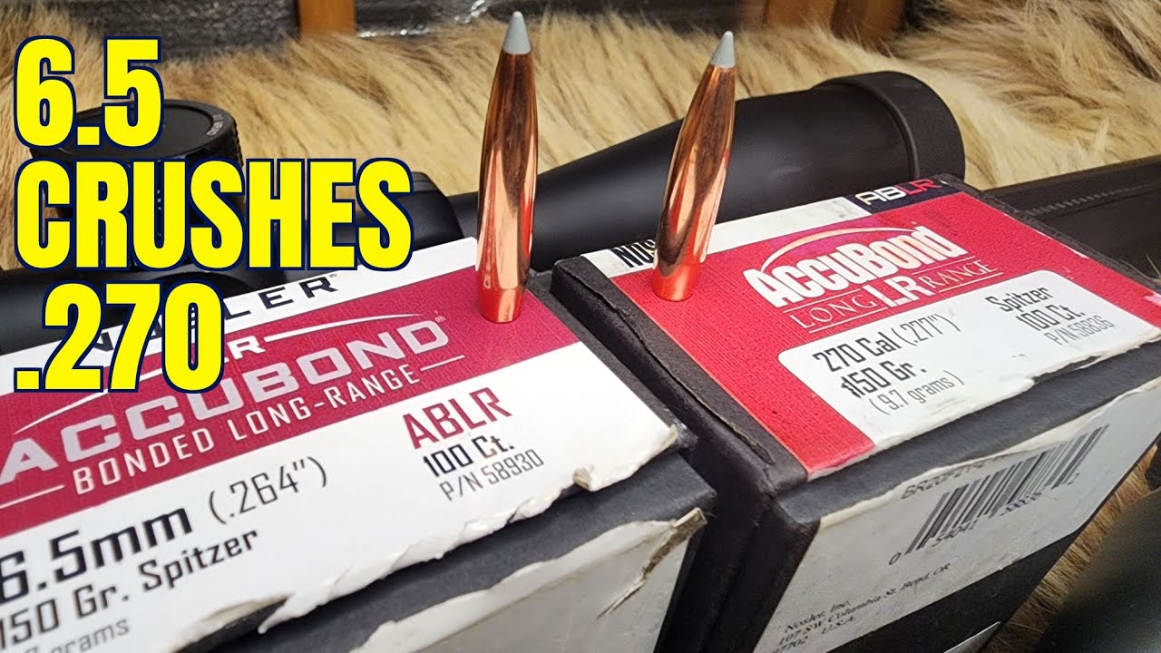 6.5prc vs. .270win vs. Pork Shoulders Nosler 150gr ABLR