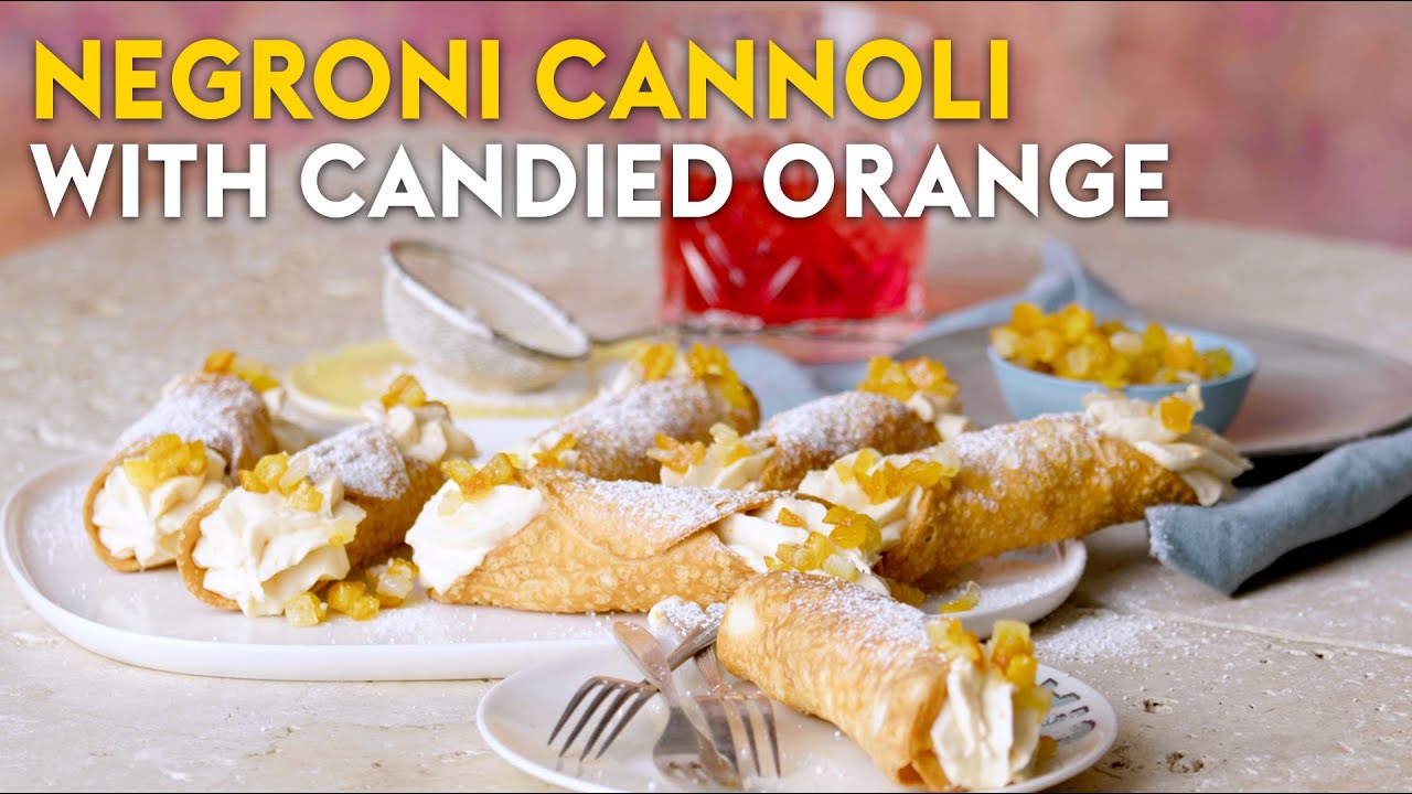 Negroni cannoli with candied orange | delicious. Australia